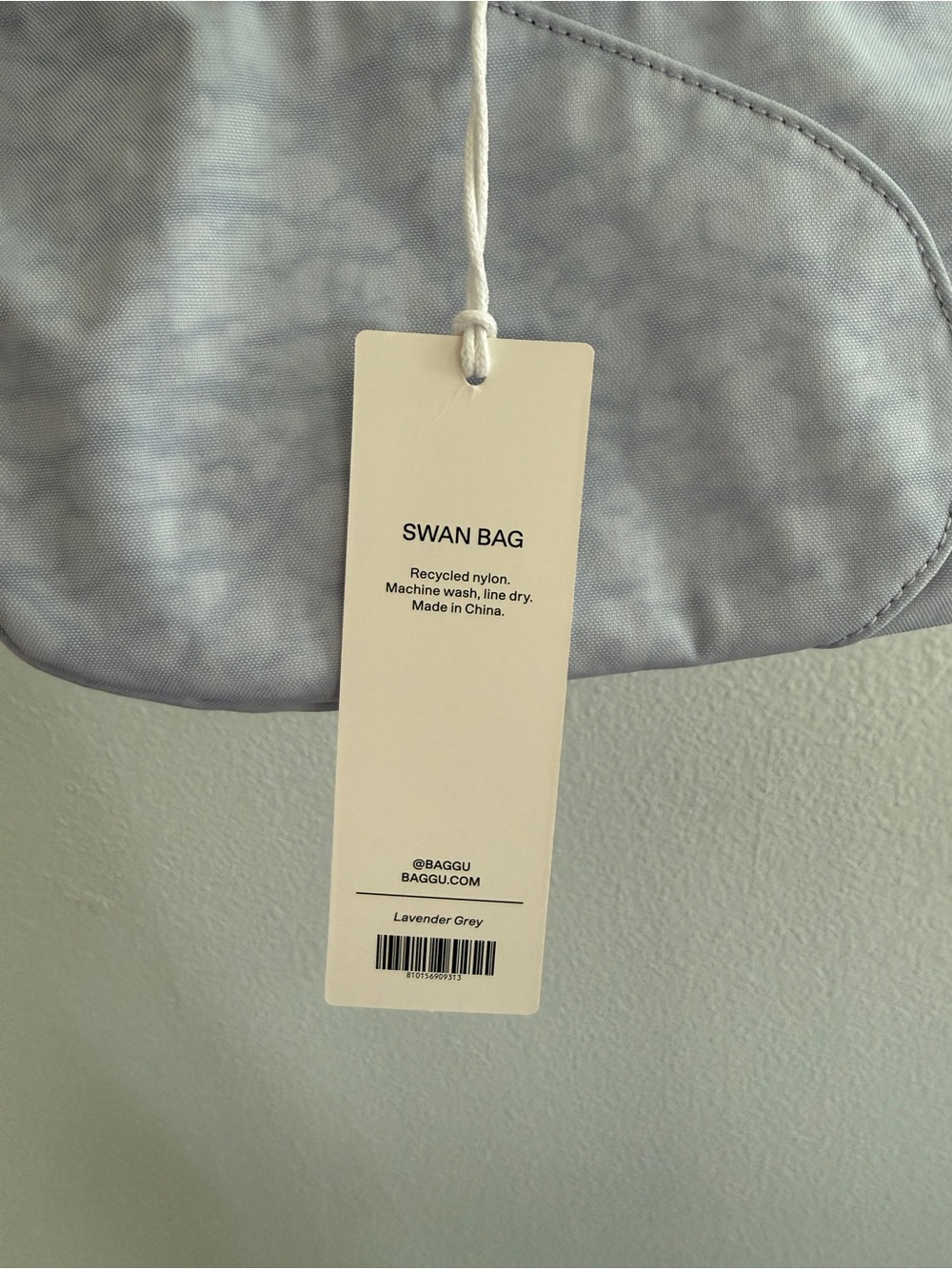 NWT BAGGU Swan Shoulder Bag in Lavender Grey - Picture 5 of 5